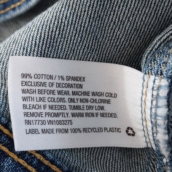 Cat & Jack girls jean jacket vest size L (10-12) blue medium wash - Picture 5 of 8